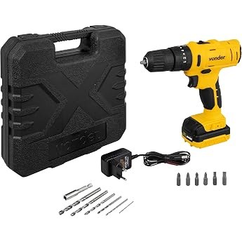 Vonder, Parafusadeira/Furadeira com Impacto à Bateria 12V Lítio 3/8
