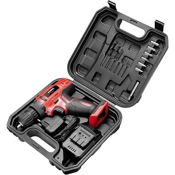 MONDIAL Furadeira e Parafusadeira com Maleta Vermelho, 12V, Bivolt - PI-11MA