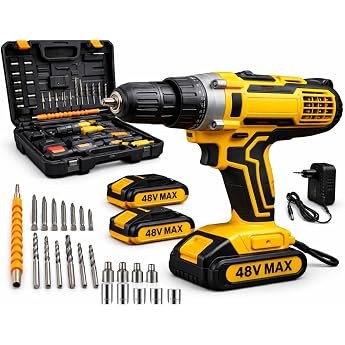 Parafusadeira, Furadeira e Martelete 3 em 1 Brushless 21V com 2 Baterias e Maleta