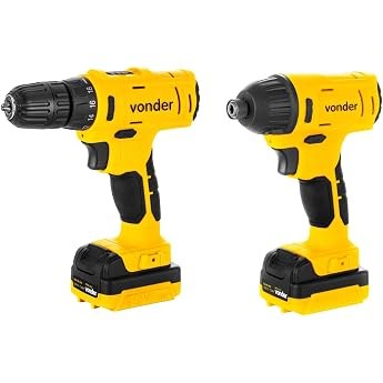 Vonder Parafusadeira A Bateria De Impacto 12V Fonte Bivolt
