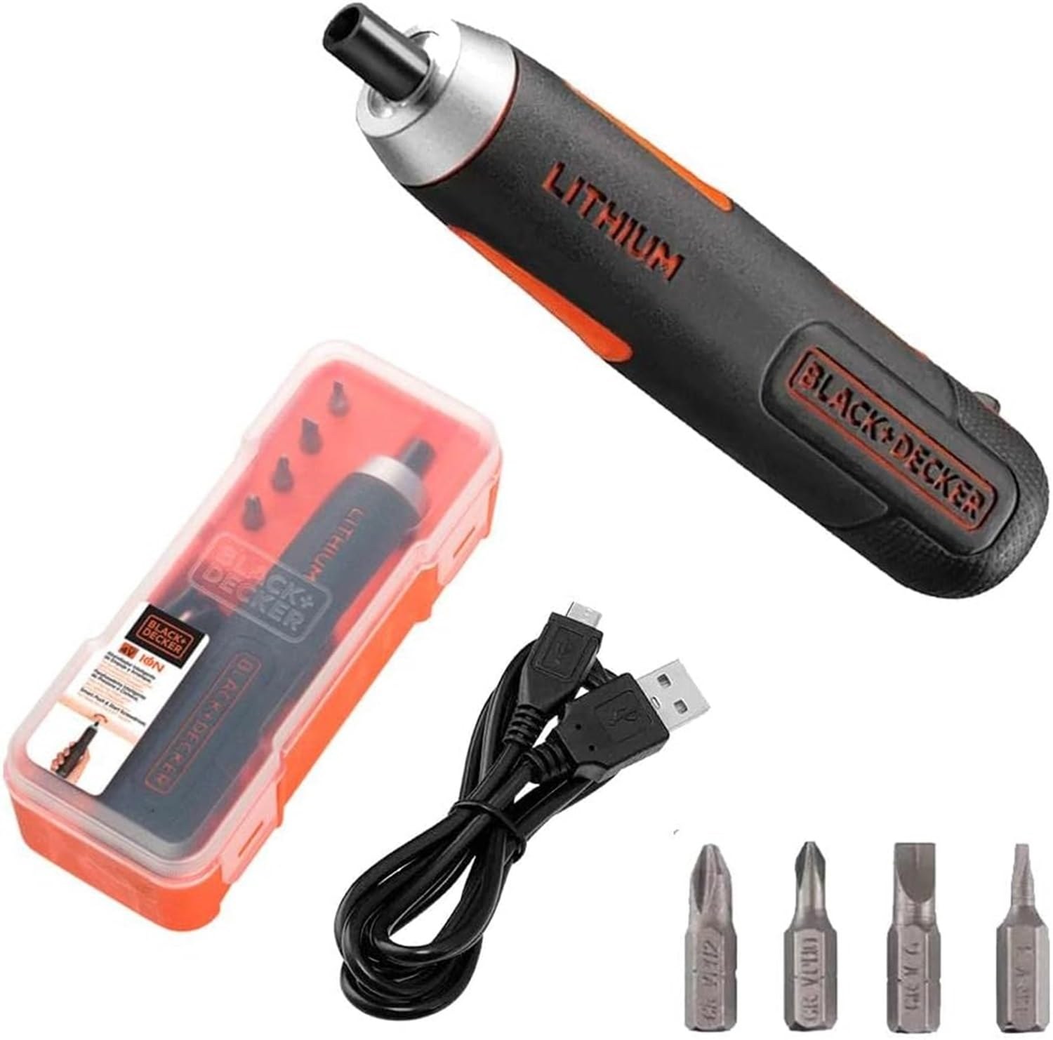 Parafusadeira Elétrica Wesco Home 3.6V WS2001 USB-C com 27 Acessórios e LED