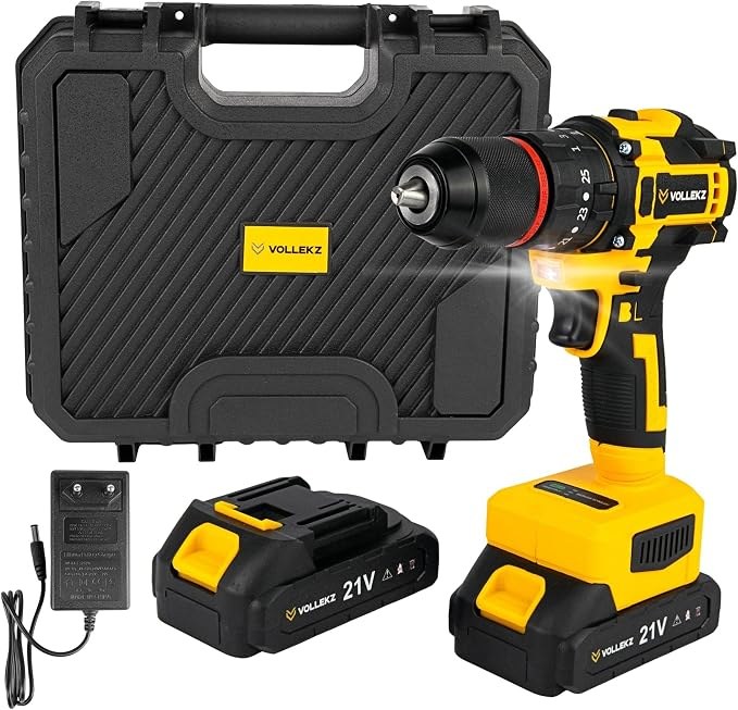 Furadeira Parafusadeira de Impacto Brushless 21V Vollekz VK-PB21