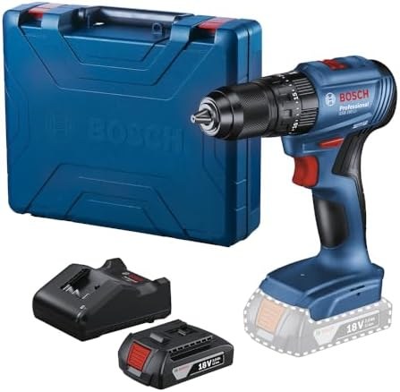Bosch Furadeira Parafusadeira de Impacto 18V GSB185LI-1B Sem Fio + 1 Bateria e Maleta
