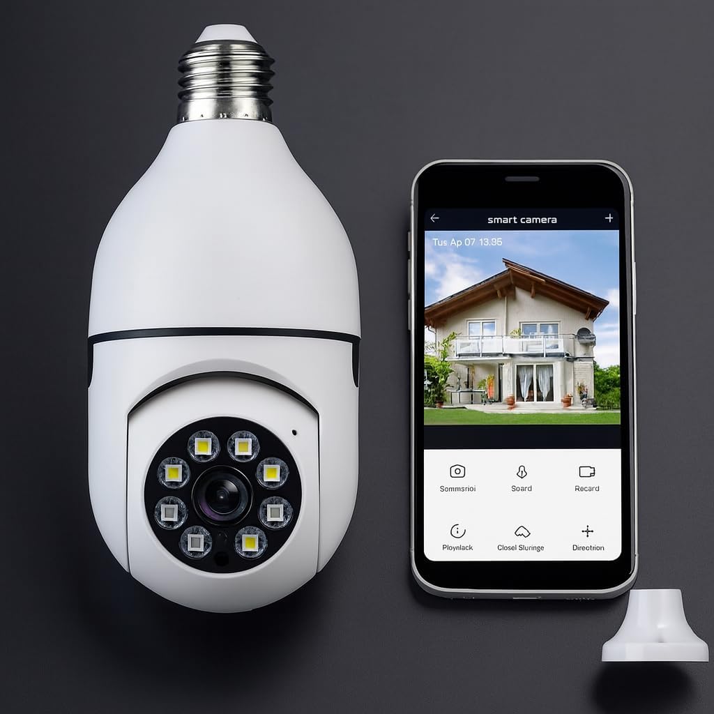 Câmera de Segurança IP Lâmpada Wi-Fi Full HD 1080p Yoosee Bivolt