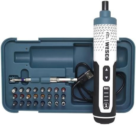 Parafusadeira Wesco Home WS2001 3,6V USB-C com 27 Acessórios