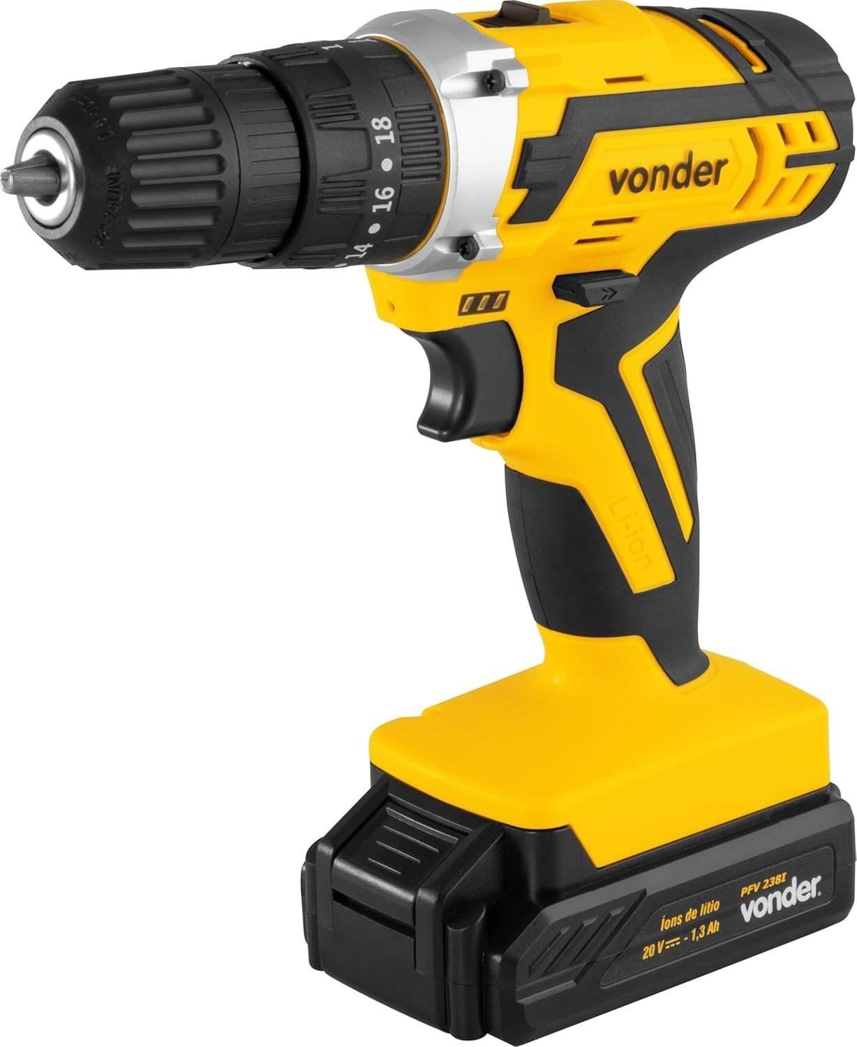 Parafusadeira e Furadeira Vonder 12V com Maleta e Acessórios