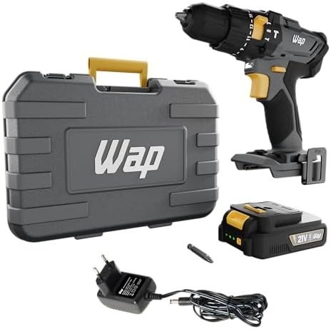 Parafusadeira e Furadeira Impacto WAP K21-ID01 21V 3/8" com Maleta