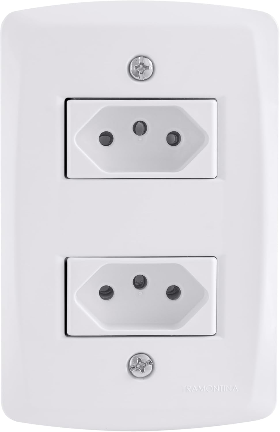 Tramontina Conjunto 2 Tomadas 2P+T 20A 250V 4x2 Lux2 Branco