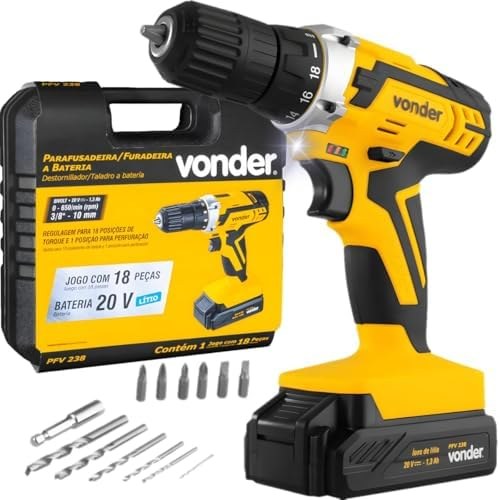 Vonder PFV 238 Parafusadeira/Furadeira 20V Bateria